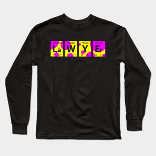 Lawyer: chemical element Long Sleeve T-Shirt